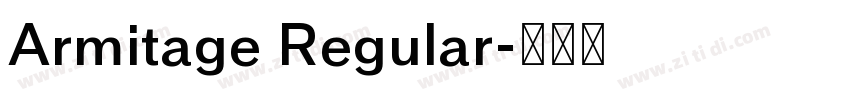 Armitage Regular字体转换